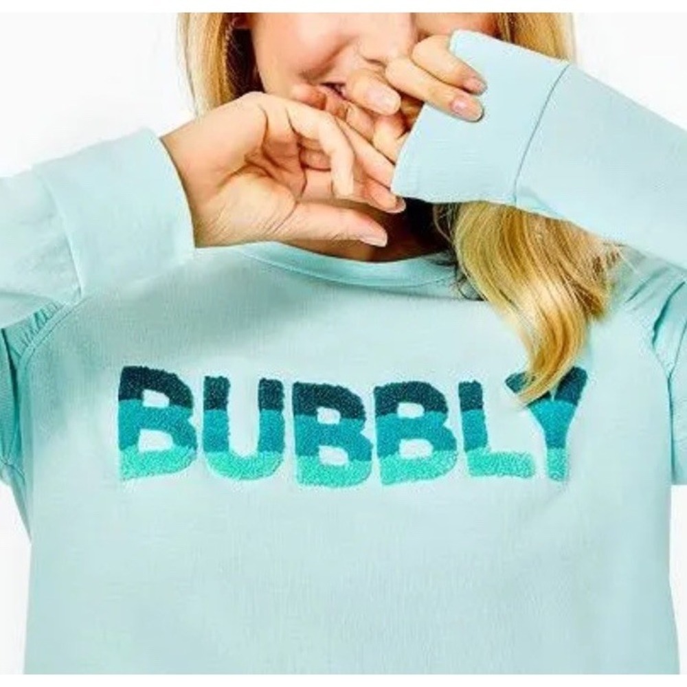 Lilly Pulitzer Long Sleeve Top XS - Aldean Sweatshirt Bubbly Block Le